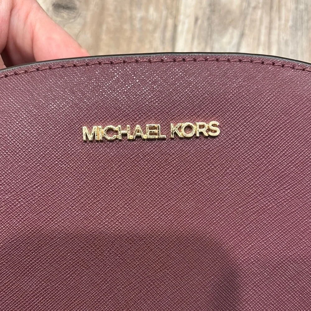 Michael Kors Red Crossbody Bag with Gold Hardware